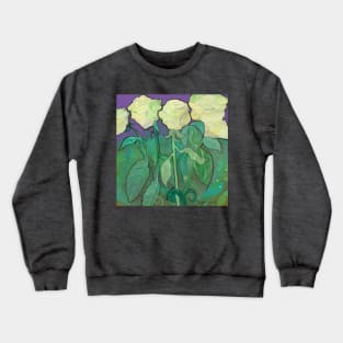 White Roses Crewneck Sweatshirt